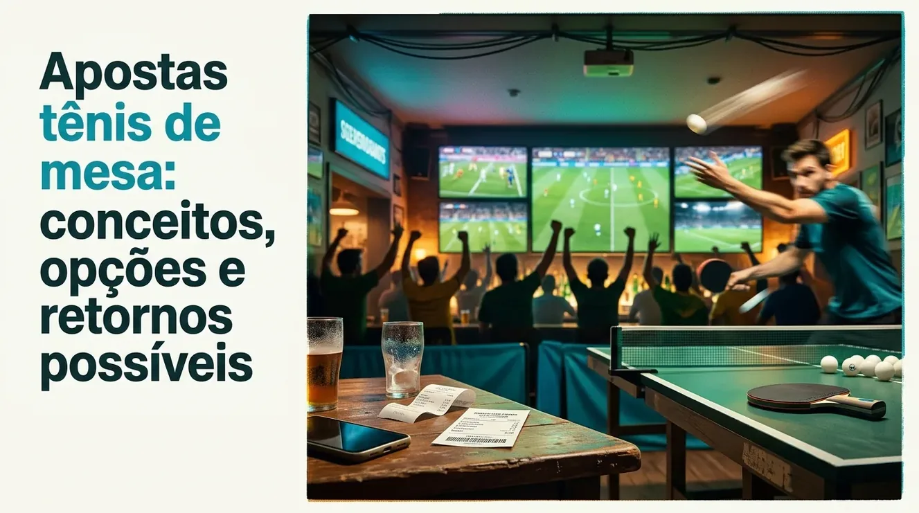 Apostas tênis de mesa: conceitos, opções e retornos possíveis