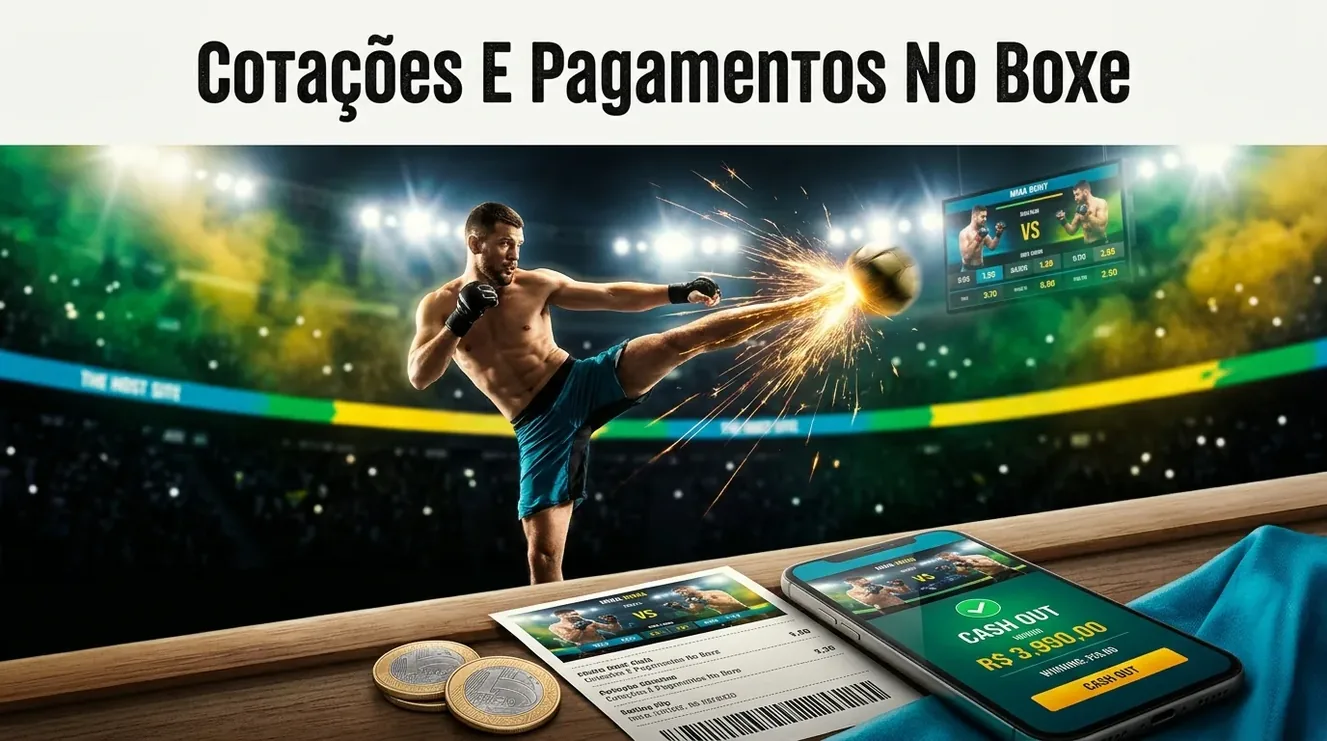 Placar de odds ao vivo e pagamento de aposta de boxe